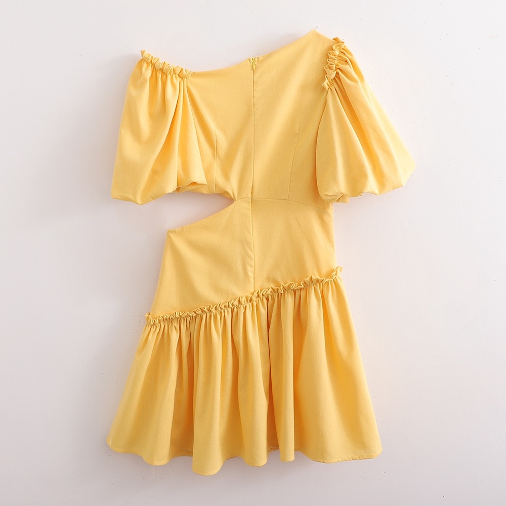 Yellow Ruffle Dress - Picture 2 of 2